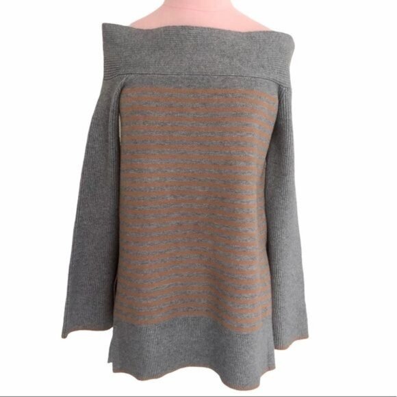 Anthropologie Elise Off Shoulder Tunic Sweater Size XS - Picture 5 of 12